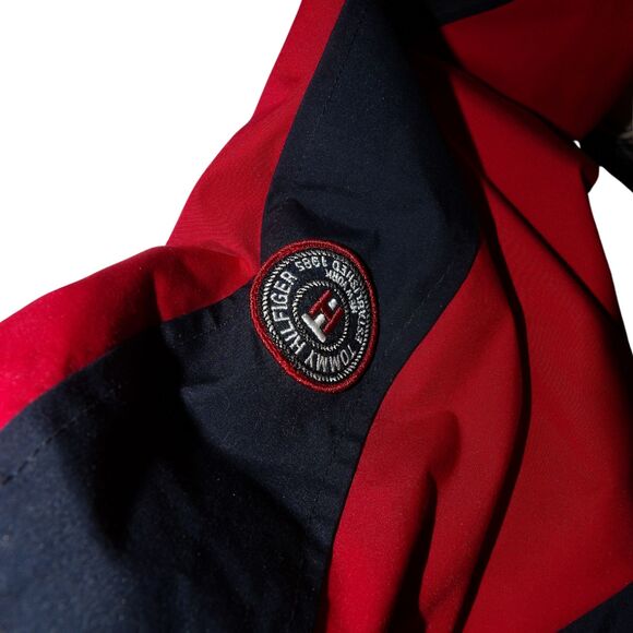 TOMMY HILFIGER Women's 3 in1 All Weather System Jacket Navy/Red size L‎ - Picture 4 of 6